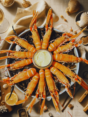 Langoustines vivantes - cuites par nos soins