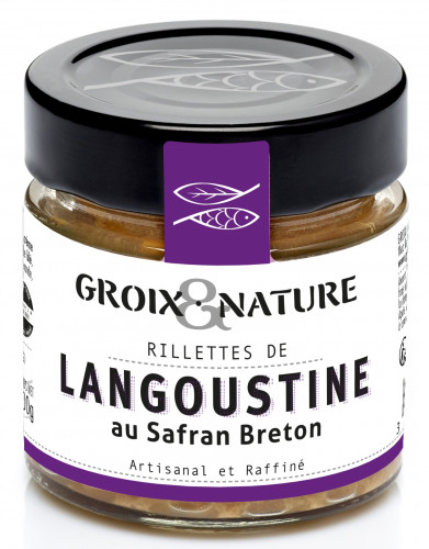 Rillettes de Langoustine au Safran Breton – Élégance et Saveur - Groix et Nature 100g